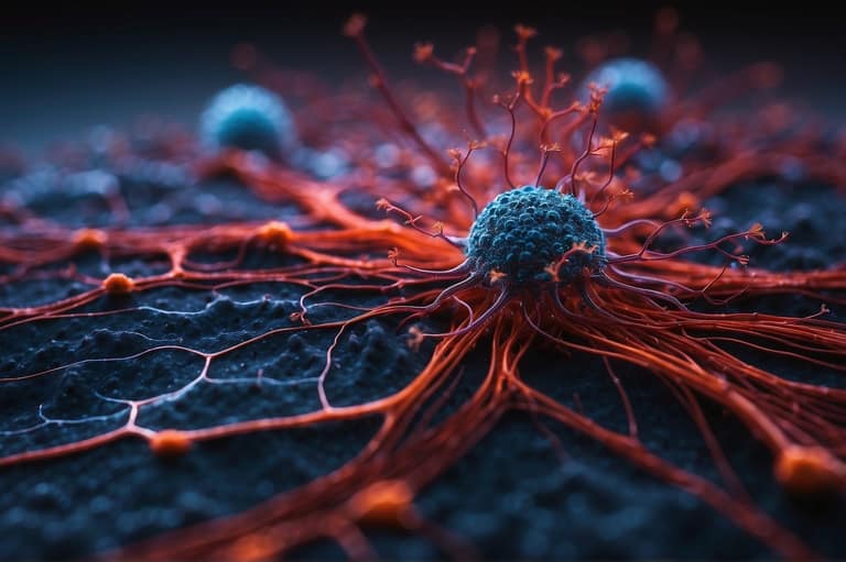 Ein stilisiertes Bild einer Nervenzelle